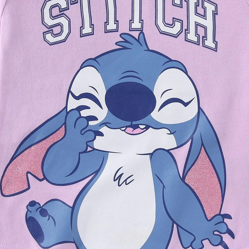 Disney Girls' Lilo Stitch Long Sleeve Shirt Twill Skirt Set Big SZ10
